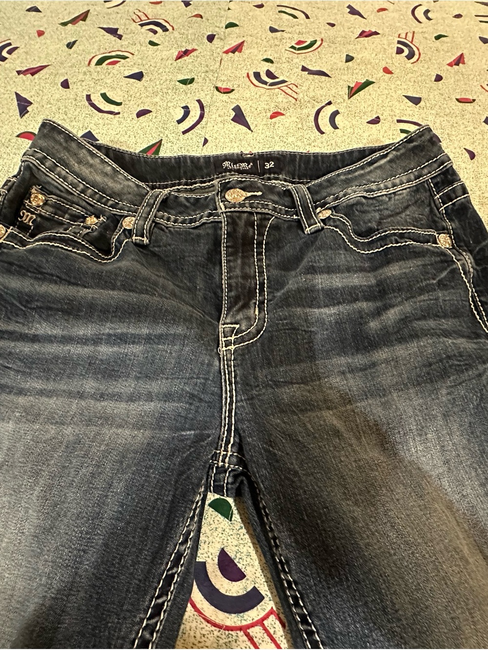 Miss Me Dark Blue Boot Cut Jeans